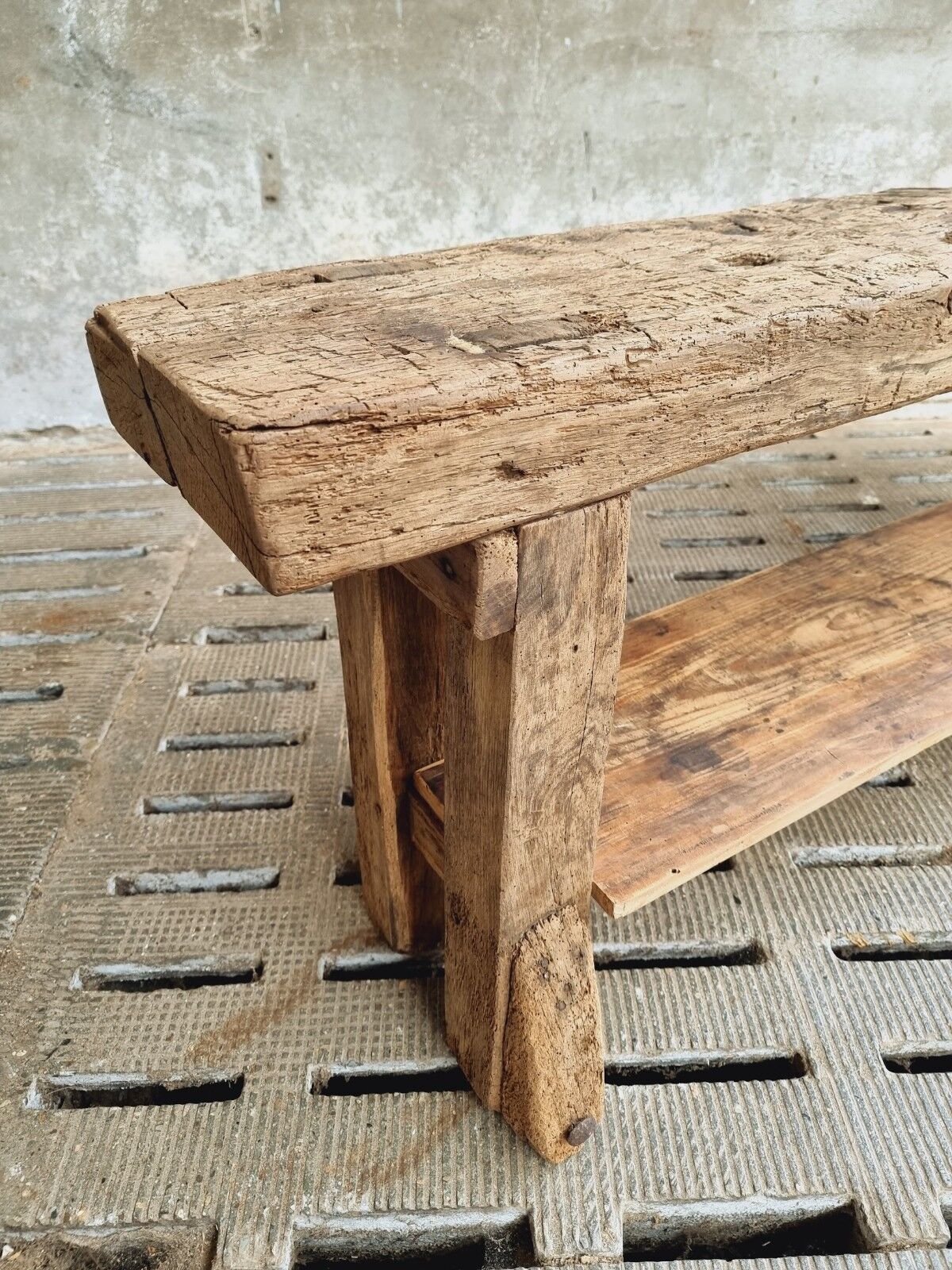 Workbench oak side table 19th century