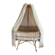 Antique rattan cradle