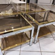 Italia lounge coffee table and vintage sofa tips ITALIA by Willy Rizzo 1970