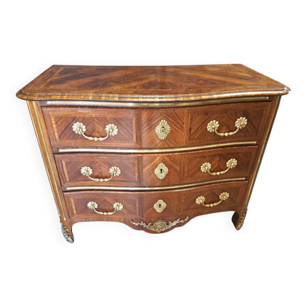 Commode style Regence en palissandre
