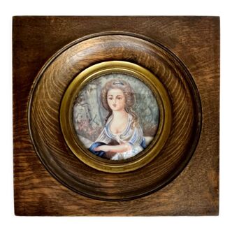 Portrait miniature de Melleville