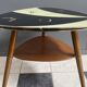 Triangular glass table from the 1960s