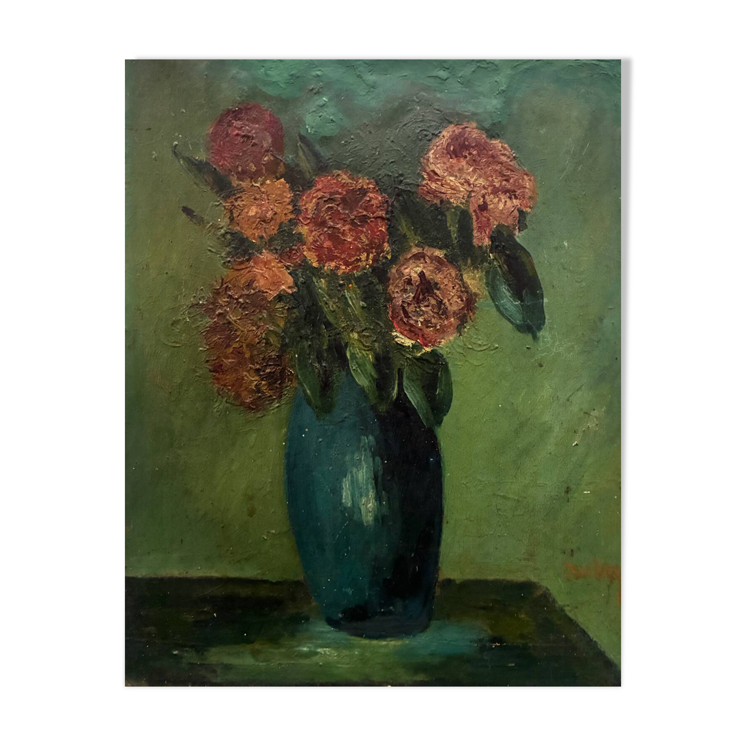 Still Life with Flowers, Lucie Dulay 20th Century