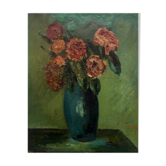 Still Life with Flowers, Lucie Dulay 20th Century