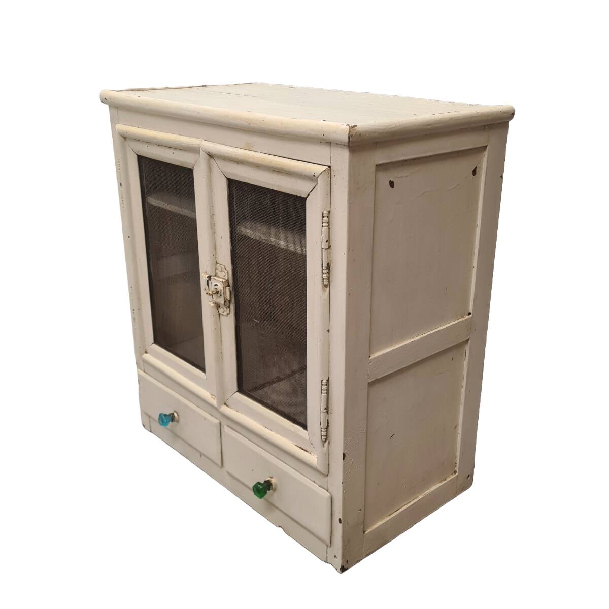 Meuble de cuisine suspendu ancien français, datant d'environ 1900