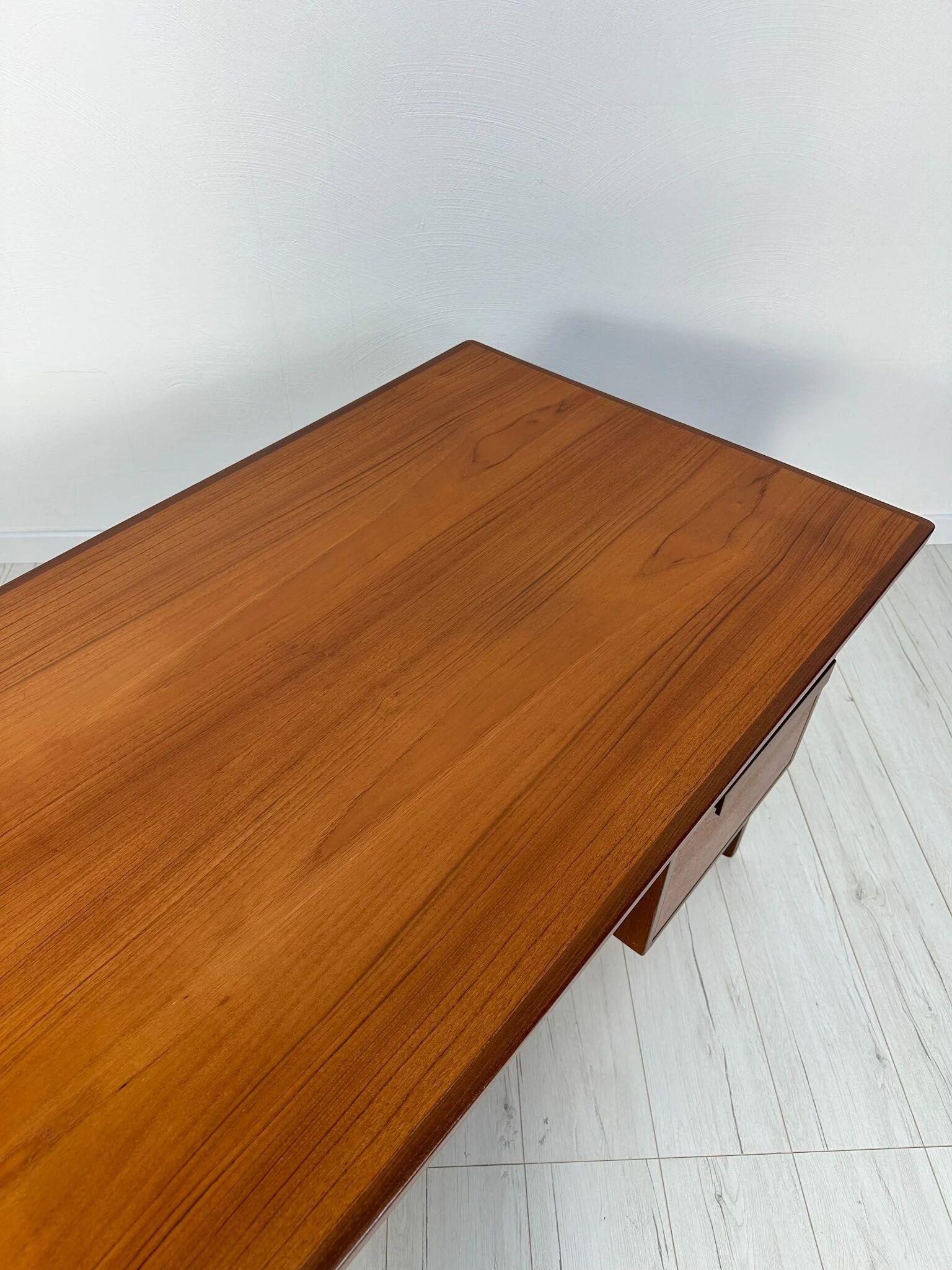 1960s Vintage Freestanding Danish Teak Writing Desk by Peter Løvig Nielsen