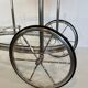 Oval silver-plated brass trolley from Maison Baguès.