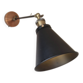 Applique murale design industriel - Aluminium et laiton