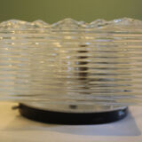 Vintage glass ceiling or wall lamp, Italy, 70s