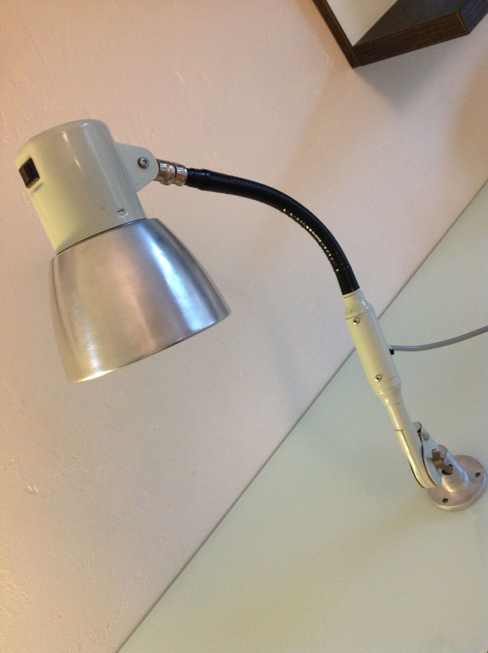 SIS industrial workshop lamp, vintage from the 1970s