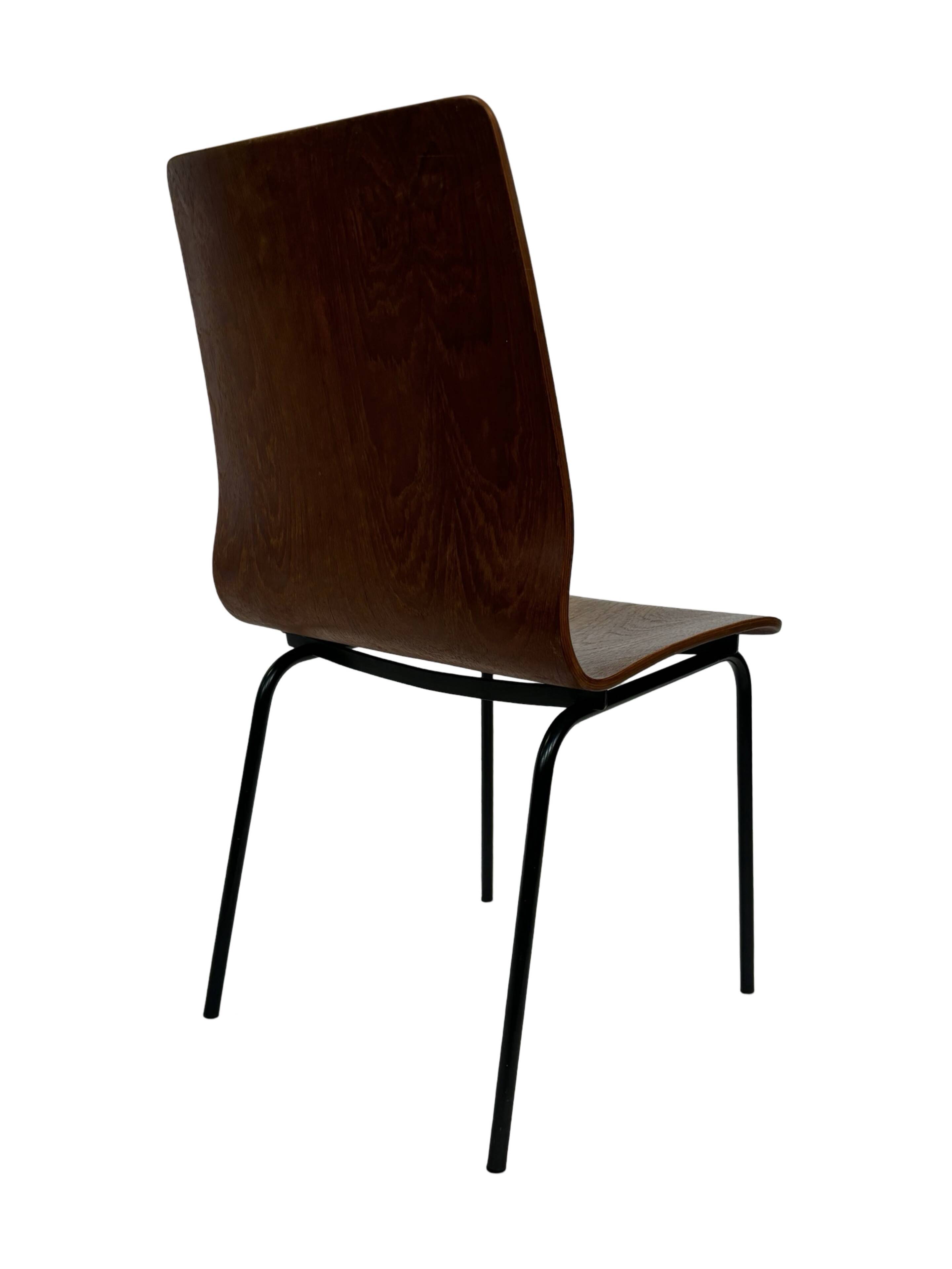 Vintage Friso Kramer for Auping 'Euroika' plywood dining chair, The Netherlands 1960's