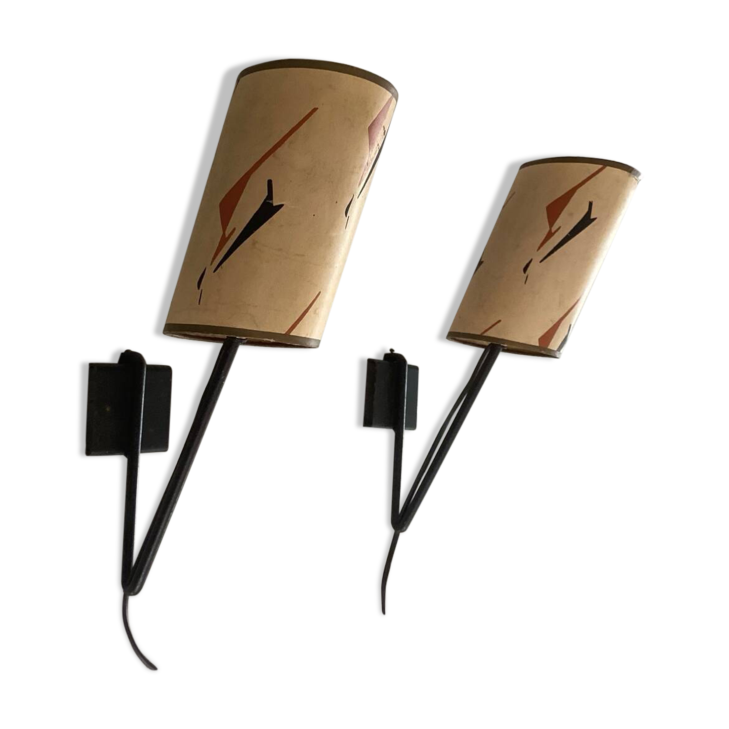 2 france small wall lamps 1950 bedside lamps