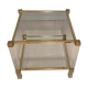 Plexi and gilded side table, Pierre Vandel, 1970s