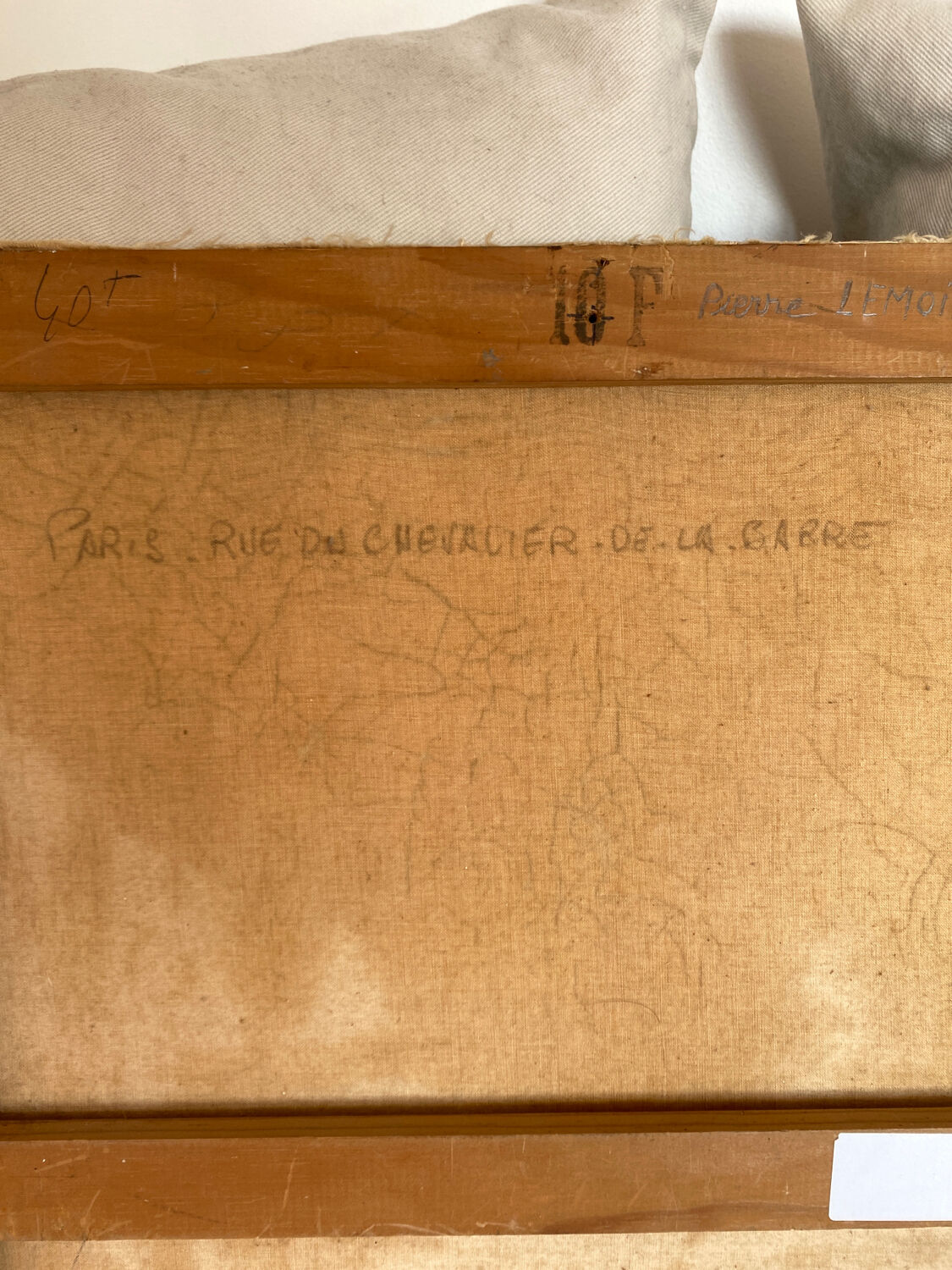 Tableau signé rue parisienne