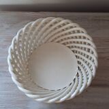 Woven ceramic basket