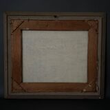 Oil on canvas of Breton farms by Pasquier, early 20th century