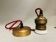 Antique 1900s brass hanging socket lamp