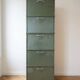 Vintage green steel filing cabinet