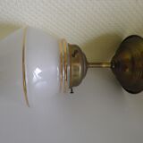Suspension brass and opaline Netherlands 1960s-1970s