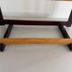 Mid-century Italian solid wood two-tone bench, 1950s, Italy