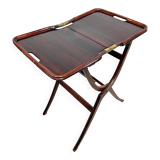 Folding table in mahogany in the style of the Vienna Secession.