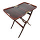 Folding table in mahogany in the style of the Vienna Secession.