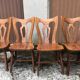 Vintage Brutalist Alsatian Bistro Chairs