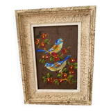 Bird fabric painting table