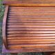 Bureau vintage dit bureau américain à rideau en chêne