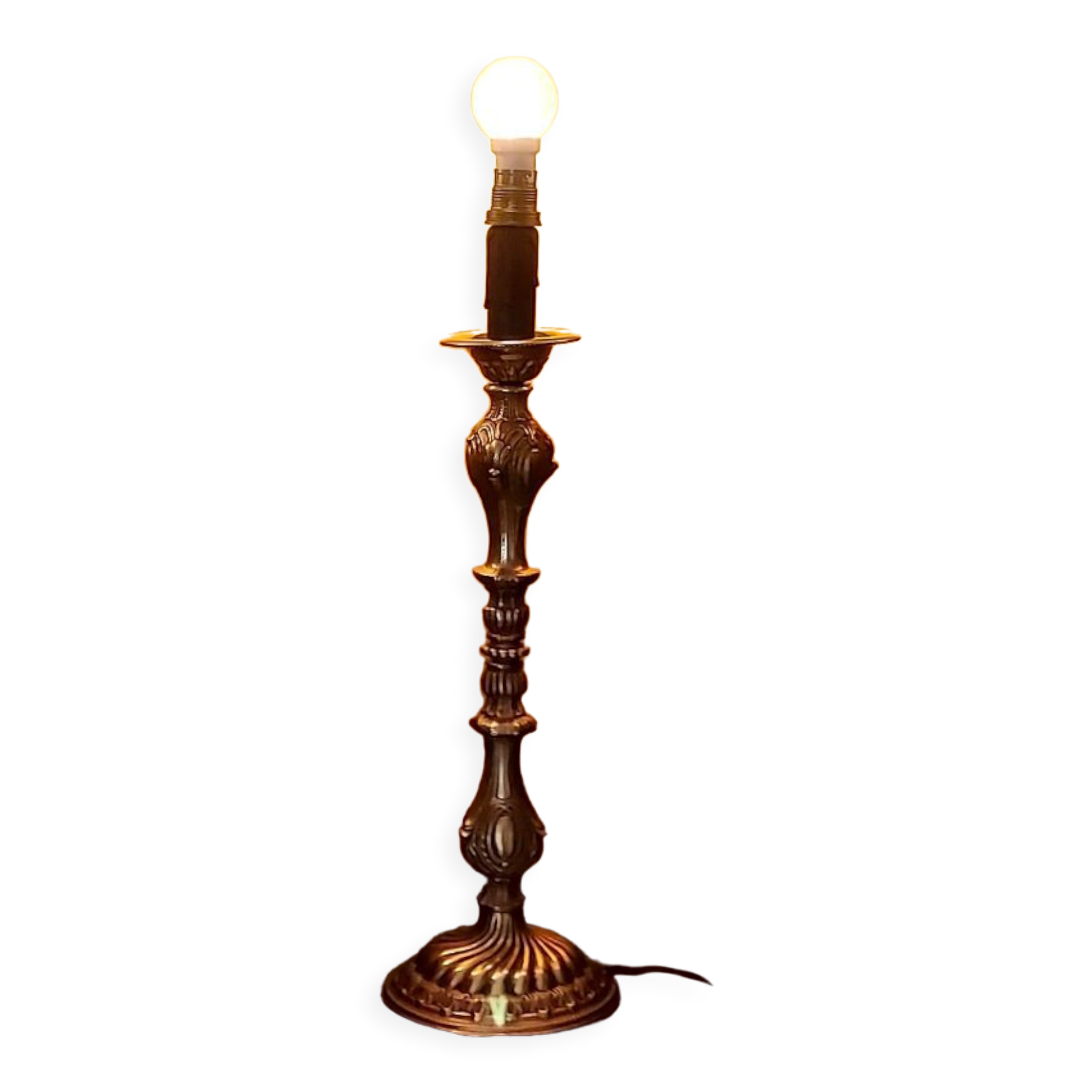 Gilded bronze lamp base