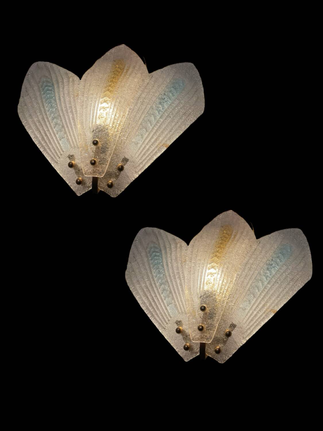 Appliques en Verre de Murano Lot de 2