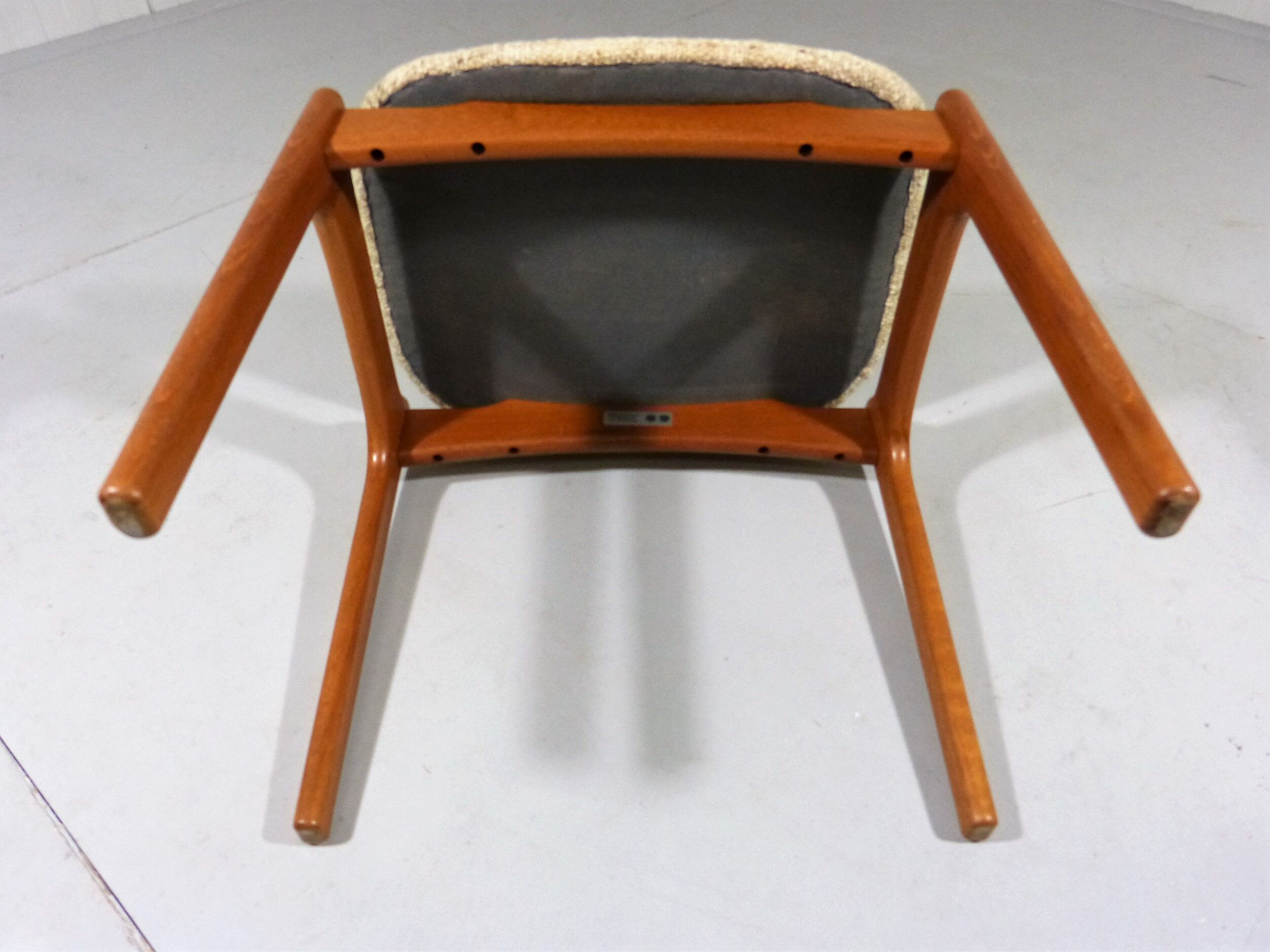 Modèle de tabouret en teck vintage 49 par Erik Buch pour O.D.Mobler A-S, Danemark