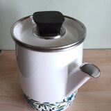 Enamelled teapot