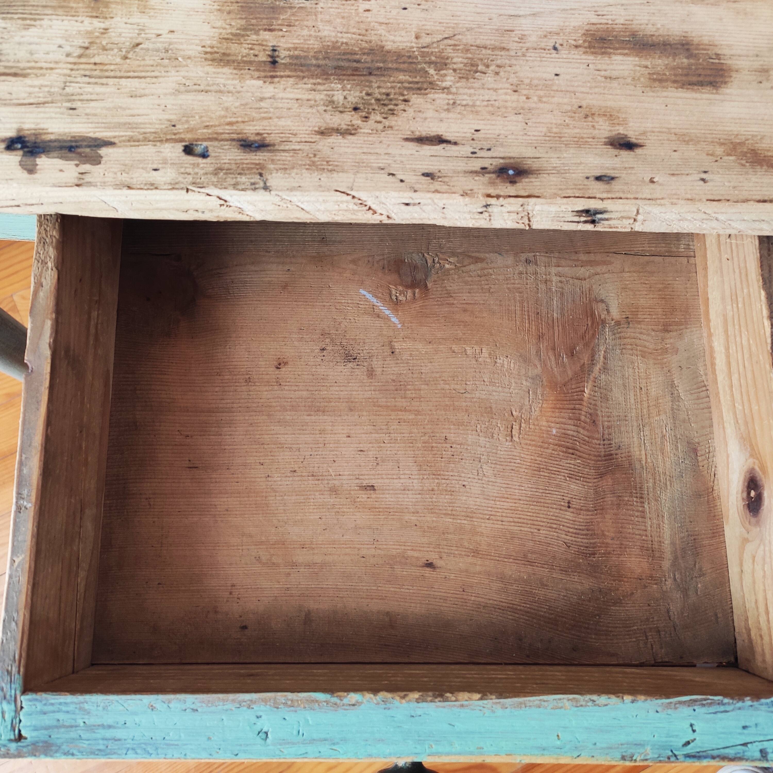 Small old patinated farm table