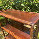 Vintage rattan bookshelf