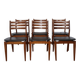 6 chaises scandiaves hêtre skaï