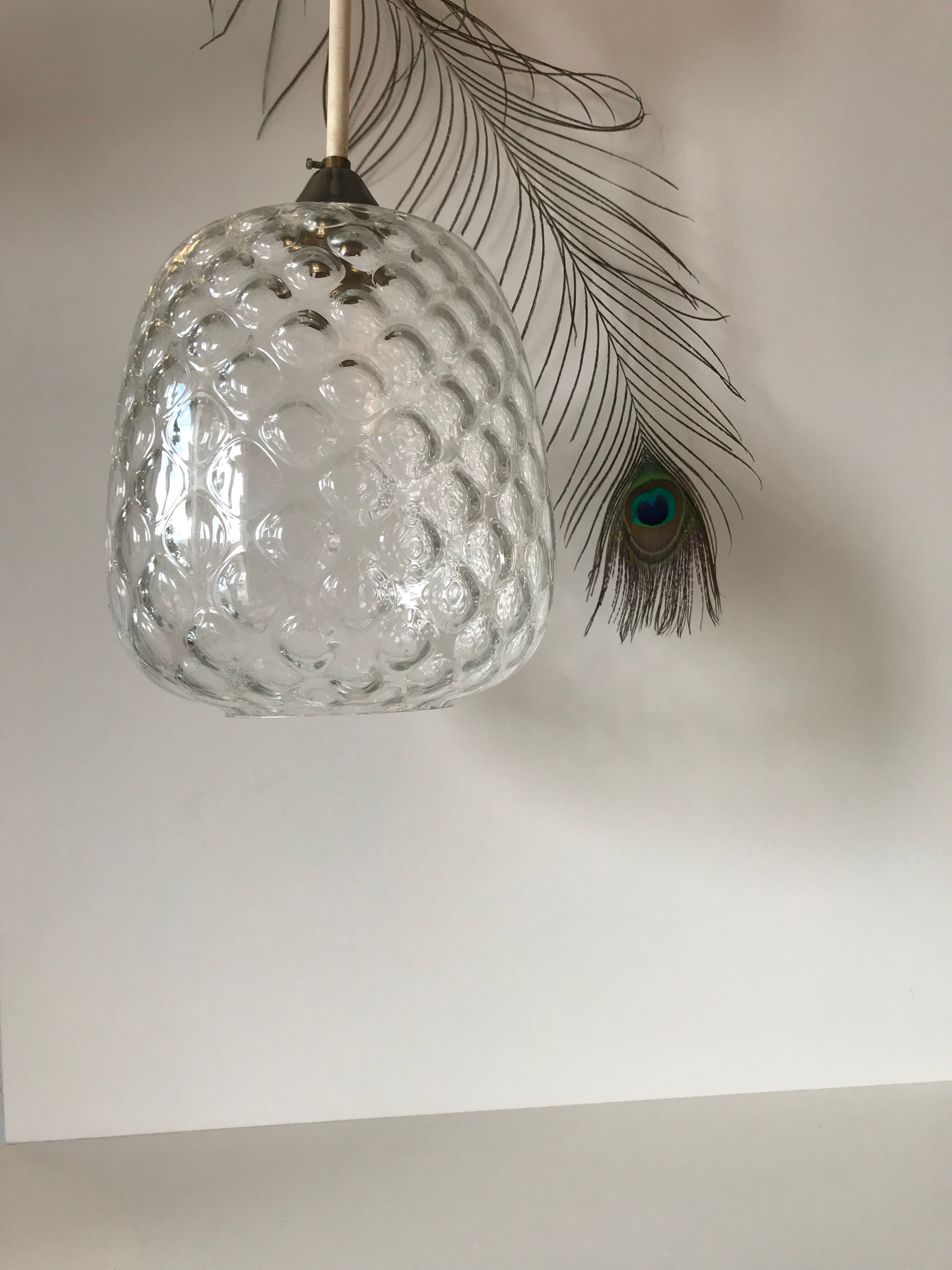 Suspension en verre ananas