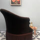 Chocolate toad armchair