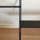 Rare modular wall shelf string perforated sheet metal vintage 60s string