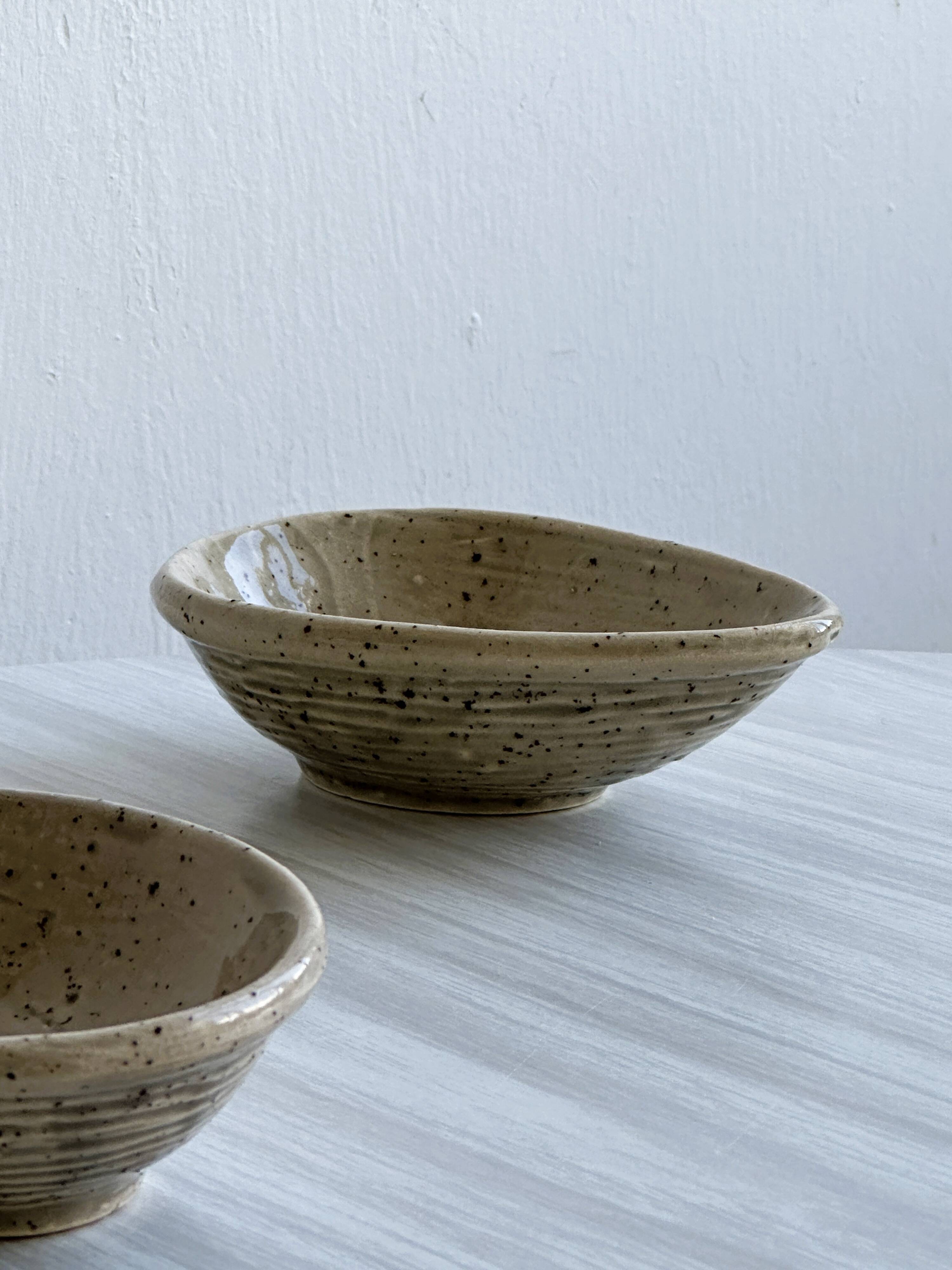 Ceramic avocado cups.