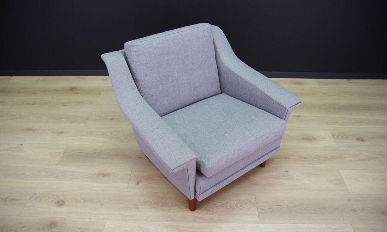 Grey armchair, Danish design, 1960s, production: Denmark