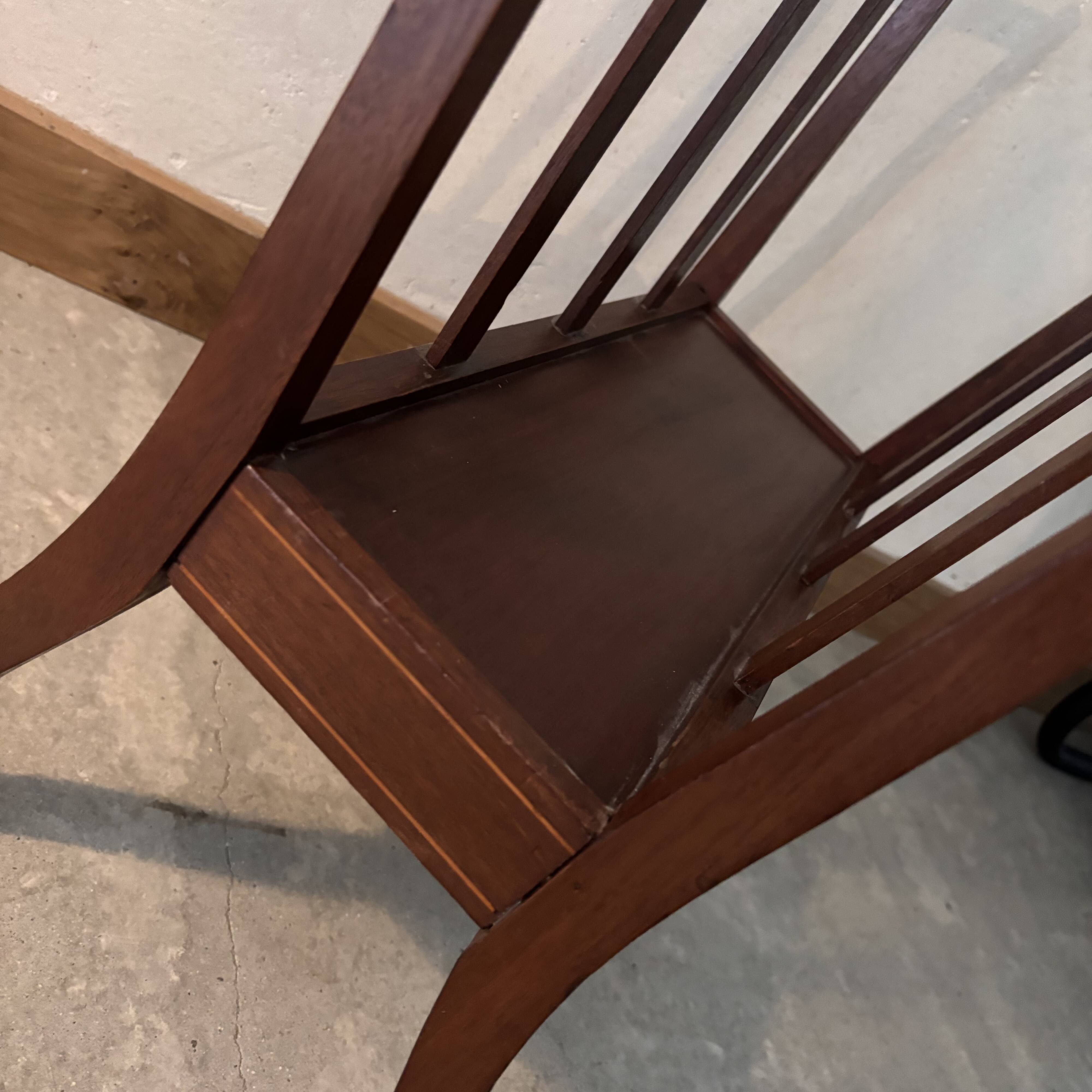 Mahogany magazine rack