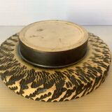 Green ceramic candle holder