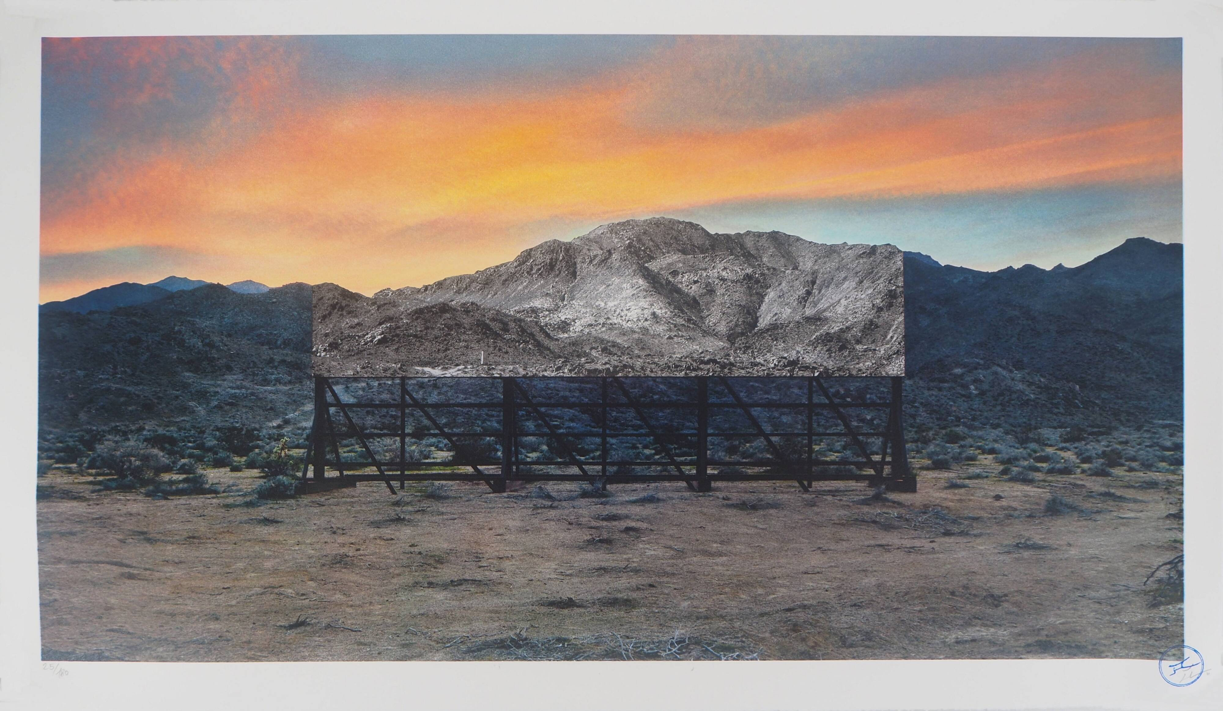 Original signed lithograph by JR: Death Valley, 2021
