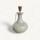 Vintage tropical ceramic lamp base, 1973