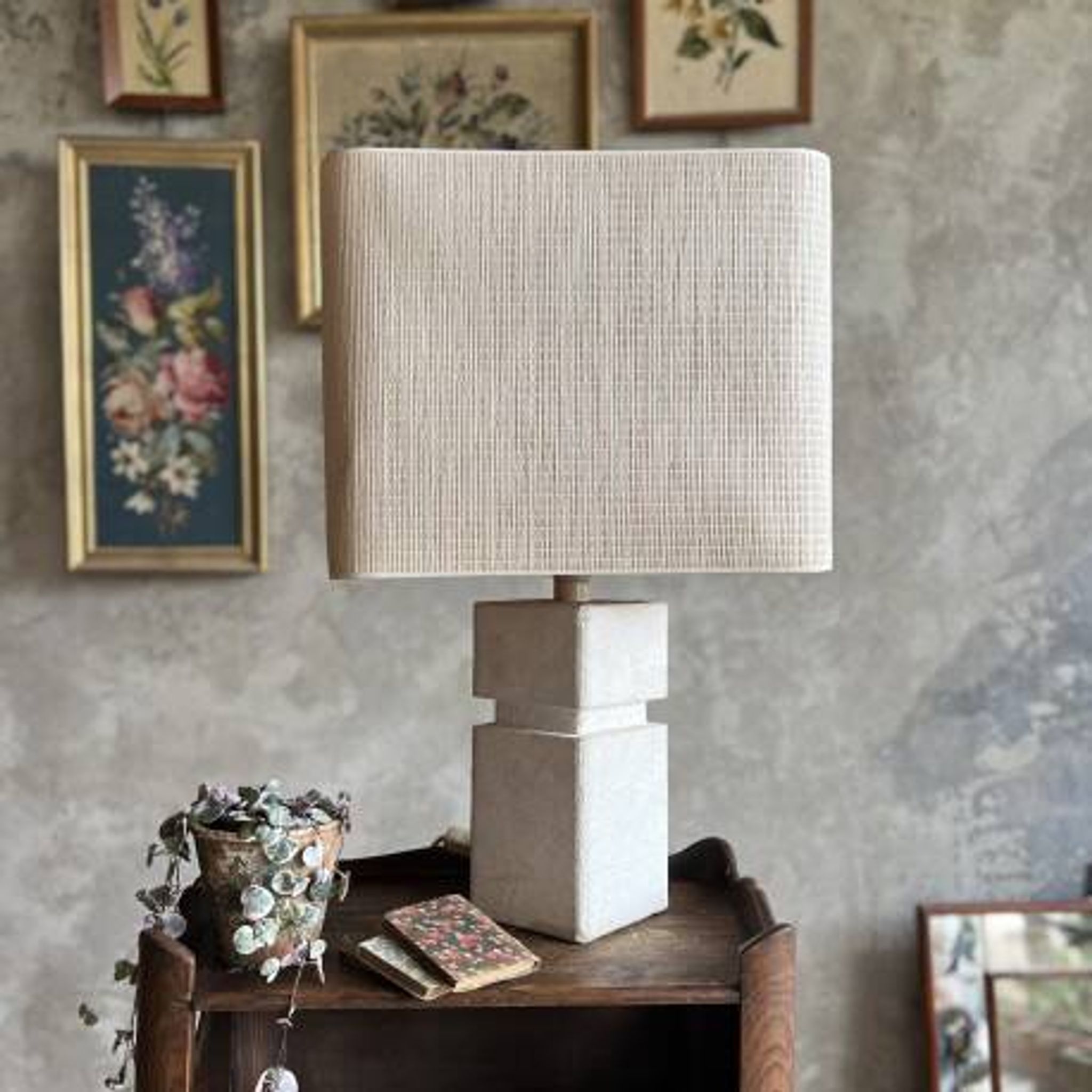 Lampe en pierre