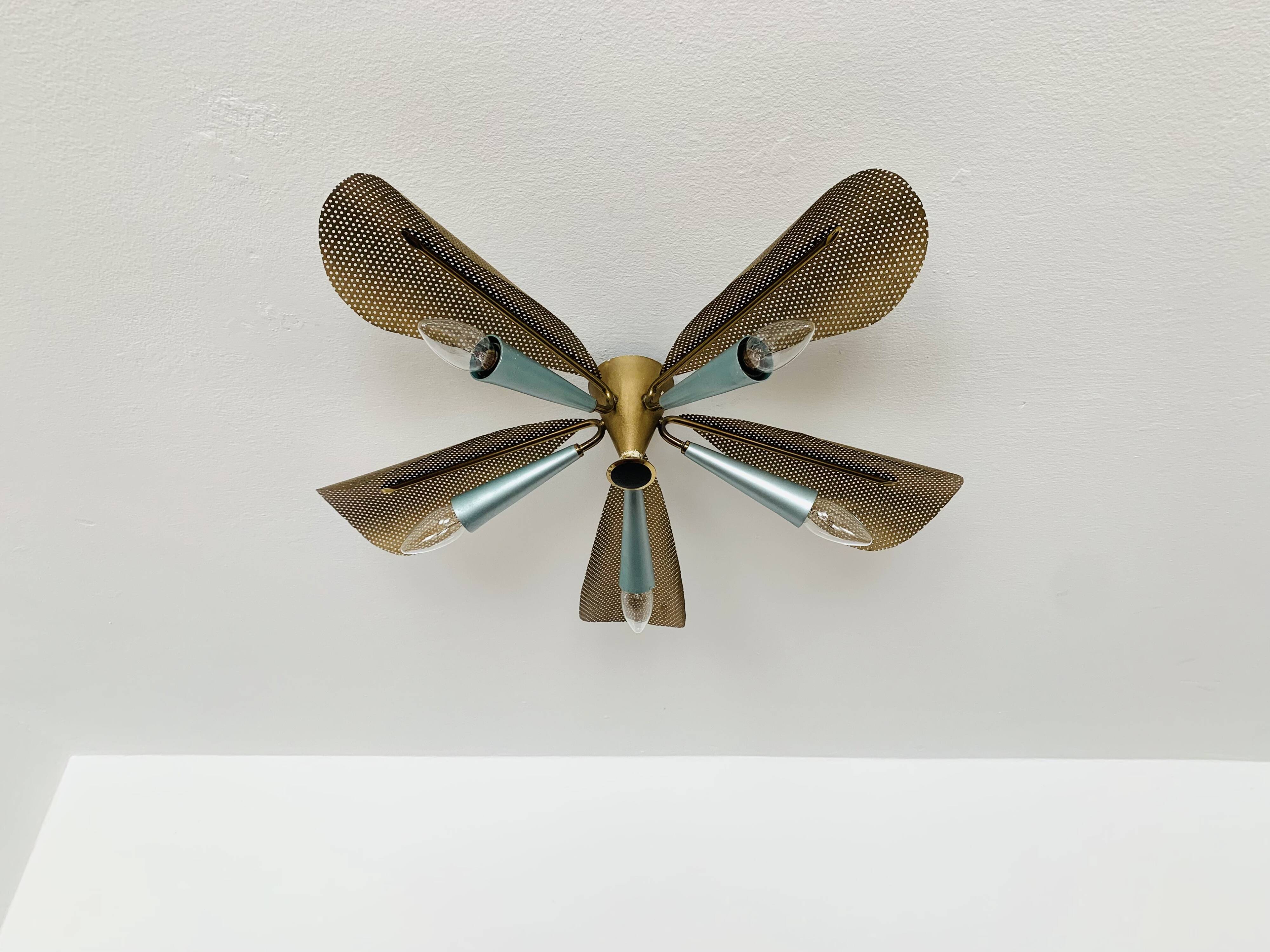 Golden Italian Flush lamp