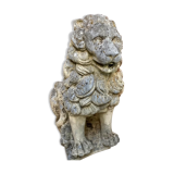 Fontaine statue Lion pierre reconstituée