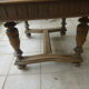 Square wooden table with 3 extensions