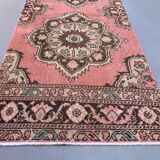 Distressed Turkish Runner 406x81 cm wool Vintage Tribal Rug